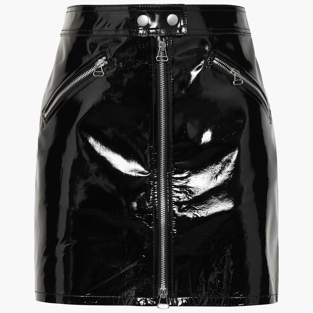 Rag & Bone Racer Skirt Patent Leather Mini